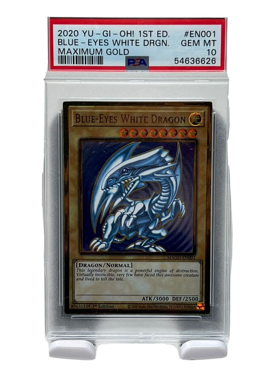 PSA 10 - 2020 Yugioh Blue Eyes White Dragon MAGO-EN001 PSA 10 - 2020 Yugioh Blue Eyes White Dragon MAGO-EN001
