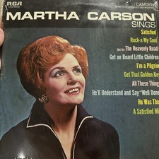 SEALED LP Southern Gospel Martha Carson "Sings" RCA Camden 906