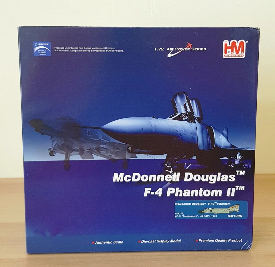 Hobby Master 1/72 HA1996 F-4J Phantom II USN VF-21 Freelancer, USS Ranger - Immagine 2 di 4