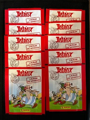10 POCHETTES FERMEES SEALED PANINI ASTERIX ALBUM DE VOYAGES 2022 GOSCINNY MINT - Photo 1/2