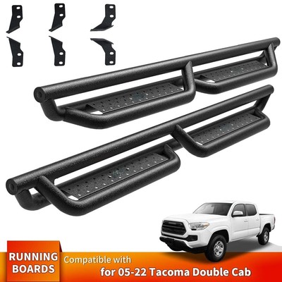 For 2005-2023 Toyota Tacoma Double Cab Estribos Running Boards Drop Side Step