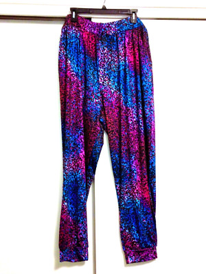 ''Azmara Asefa'' Ladies 94% Polyester Harem Pants Size 1X - Perfect For Lounging
