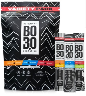 BO3.0 Variety Pack Electrolyte Drink Mix Powder | Flavored Zero Sugar Electro...