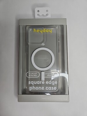 Apple iPhone 15 Pro Max Square Case with MagSafe - heyday Clear
