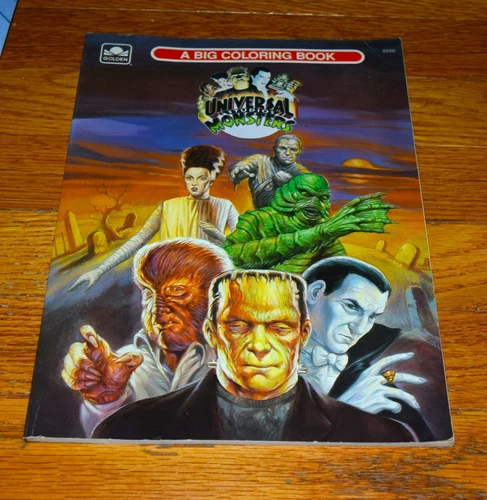 Universal Studios Monsters Coloring Book #2959  1991 - Whitman  -VG+ - Comic ...