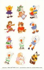 VINTAGE Current , Inc. Stickers - SUZY'S ZOO - SPAFFORD - DUCKS - BEARS