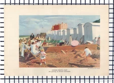 C6760) Cromer Beach - 1947 Book Print / Illustration