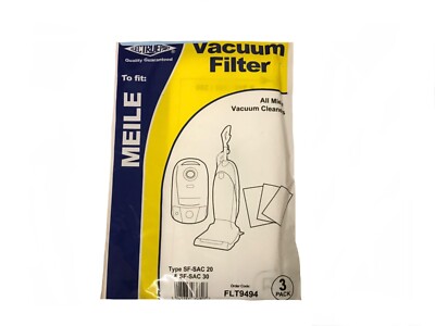 3 x Miele Staubsaugerfilter Typ SF-SAC 20 & SF-SAC 30 FLT9494 !!