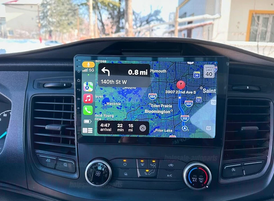 Carplay Radio For 2020-2024 Ford Transit 150 250 350 WiFi Android 14 RDS GPS Nav - Image 2 of 4