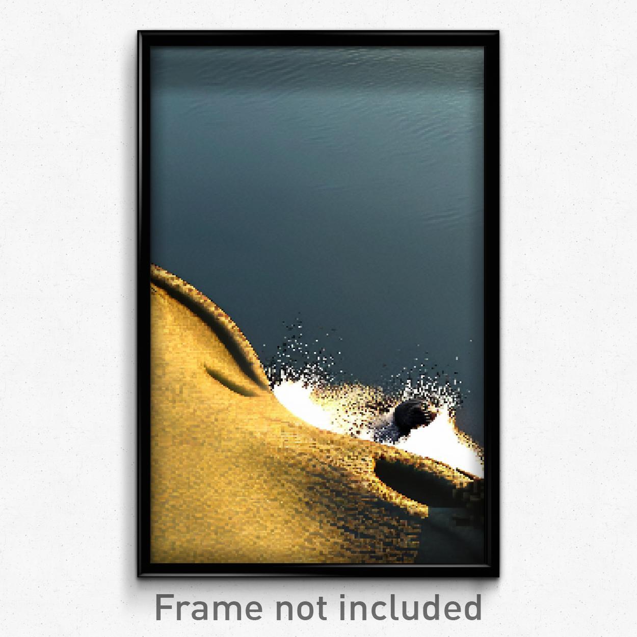 Pixel Art Poster - Spotted Inlet (8 Bit Psychedelic Trippy Video Game Print)
