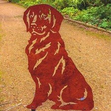 Golden Retriever Dog Garden Statue Memorial Stone Grave Plaque Bereavement Gifts