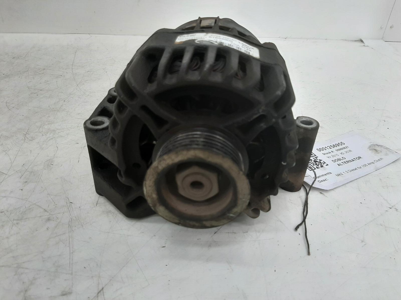 2014 Fiat DOBLO 1248cc Diesel DENSO 70amp Alternator 51854905 for  