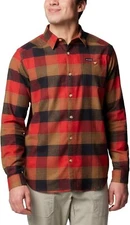 Columbia Men's Cornell Woods Flannel Long Sleeve Shirt (Sail Red) AM1523