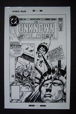 Original Production Art UNKNOWN SOLDIER #253 cover, JOE KUBERT art