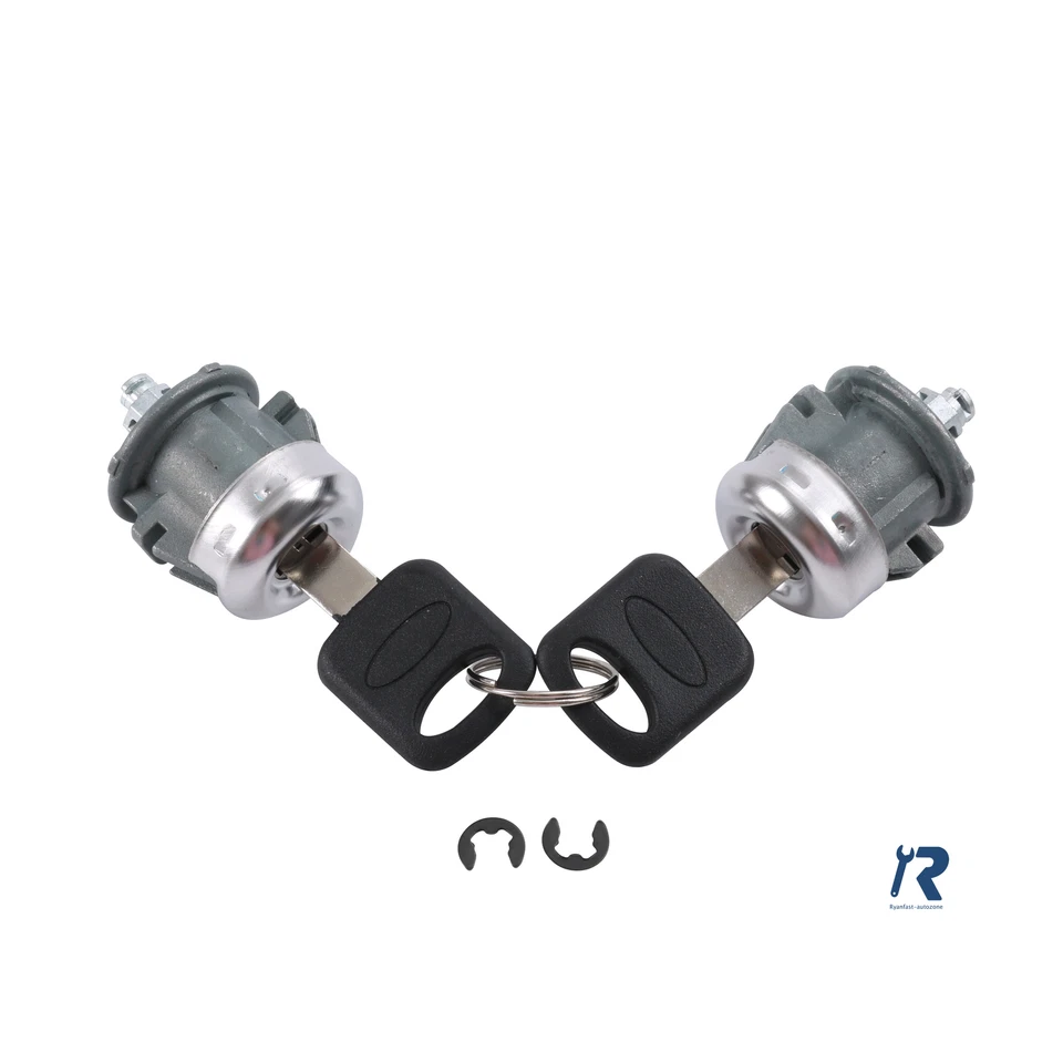 Cilindro y llaves de cerradura de puerta 7C3Z152190A apto para Ford F250 F350 Lincoln Mercury Foto 2 de 4