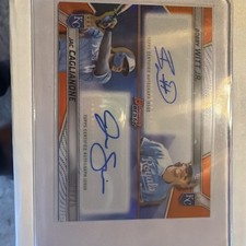 BOBBY WITT JR. JAC CAGLIANONE 2025 BOWMAN'S BEST DUAL AUTO /25 ORANGE