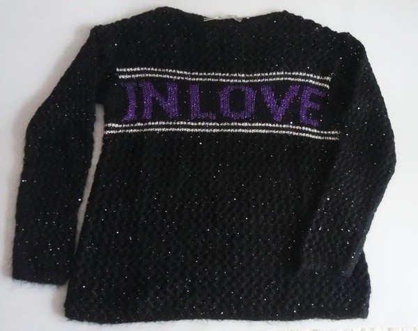 Women Angela Davis Sweater Black Acrylic 38