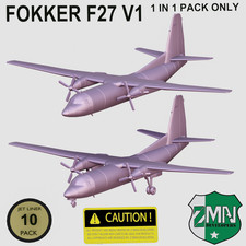 3d printed FOKKER F27 FREINDSHIP V1 plane air...