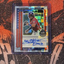 2026 Panini Stars & Stripes Panini Prizm Mason Miller Auto Silver Pandora /100