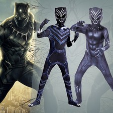 Cosplay Black Panther Superheroes- Jumpsuits Bodysuit Kids Costume Halloween Men
