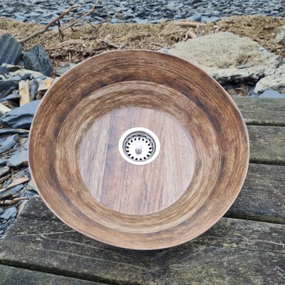 camper van sink, caravan sink, camper sink, mini Wood Effect sink, self buld