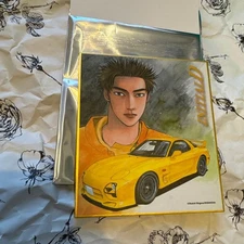 Hiroshi Shigeno Art Exhibit Initial D Mini Color Sketch Takahashi Keisuke