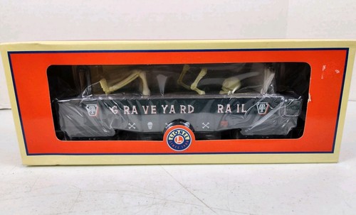 LIONEL 6-26604 HALLOWEEN SPOOKY GRAVE GONDOLA R.T.R. GRAVEYARD RAIL NIB RARE!! - Picture 17 of 17
