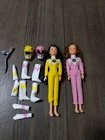 Vintage Power rangers Dolls 1994 BAN DAI Pink n Yellow Ranger Kimberly Trini 9"
