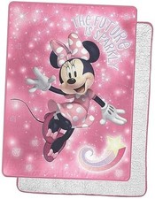 Minnie Mouse Silk Touch Sherpa Throw Blanket 60" x 80" Minnie Sparkles