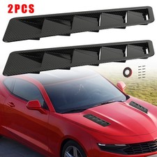 Universal 2pcs Carbon Fiber Hood Vent Scoop Louver Scoop Cover Air Flow Intake Universal 2pcs Carbon Fiber Hood Vent Scoop Louver Scoop Cover Air Flow Intake