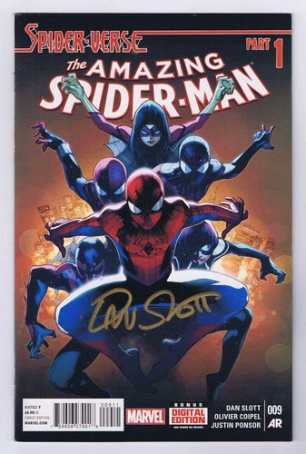 Amazing Spider-Man #5 & 9 VF/NM Signed w/COA Dan Slott 2014 Marvel Comics