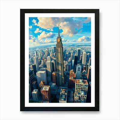 A Heavenly View Kunstdruck gerahmt Wandbild Poster Leinwanddruck Bild
