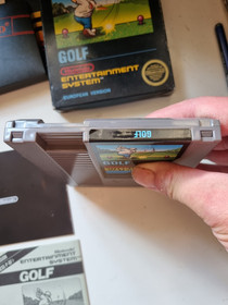 GOLF PAL B EEC SPIELT IN ENGLISCH NINTENDO NES SPIEL KOMPLETT V GUTER ZUSTAND 2 HANDB&Uuml;CHER