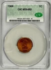 1906 Indian Head Cent 1C CACG MS64RD Red CAC Fiery Red