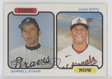 2022 Topps Heritage Then and Now Juan Soto Darrell Evans #TAN-ES 1e57
