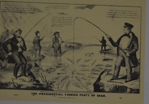 Vintage Currier & Ives Political Cartoons Art Print Wall Art 1942 - Bild 2 von 8