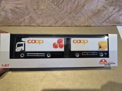 Herpa MAN TGS Kühlkoffer-Hängerzug ''COOP'' NEU/OVP Sondermodell Schweiz