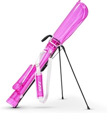 KVV Lightweight Sunday Golf Stand Bag, Pitch and Putt Golf Bag 	Rose OPEN BOX
