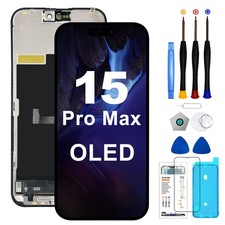 Soft OLED für iPhone 15 Pro Max Display 1:1 Bildschirm Touchscreen 120Hz Ersatz