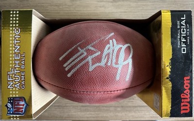 JJ Watt, Texans/Badgers Legend, Signed NFL Wilson Duke football w