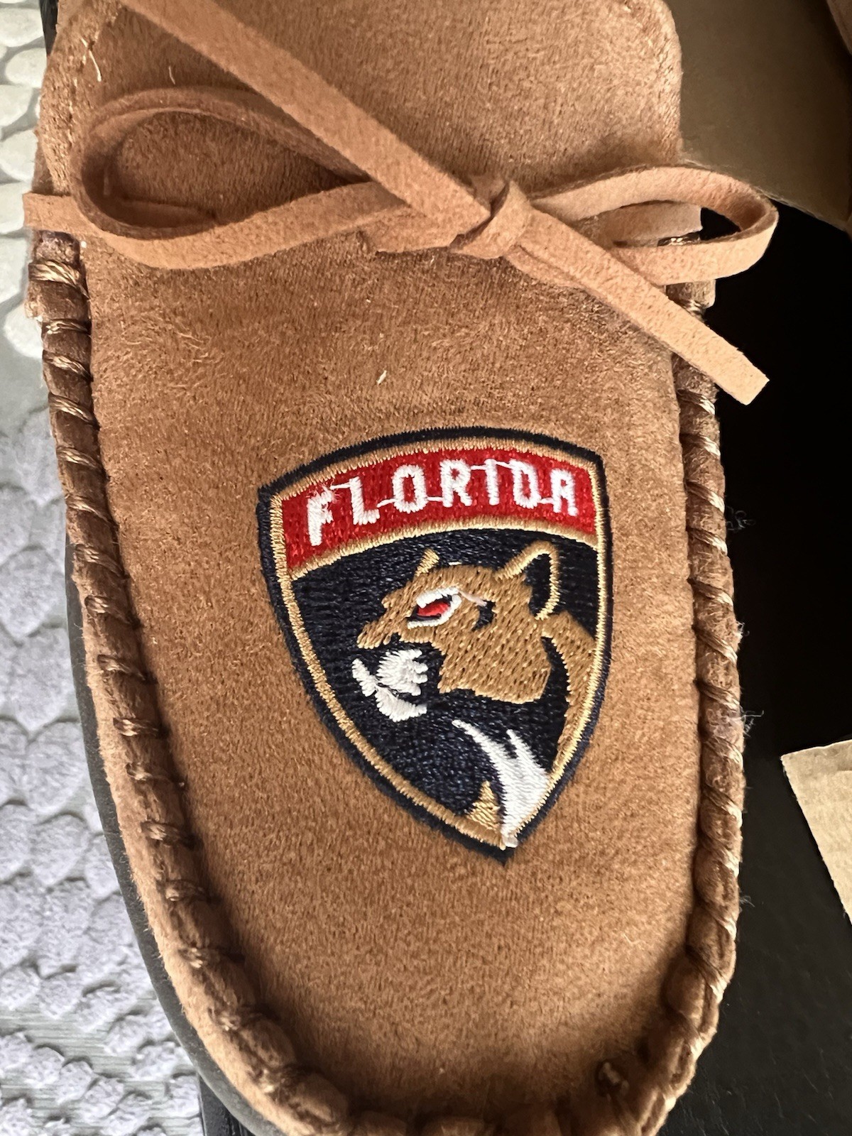 SAOLA NFL Team FORIDA PANTHERS mocassino uomo suola gomma dura pantofole taglia S 7 8