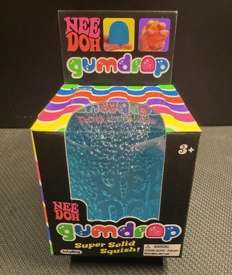 Needoh Gum Drop BLUE Squishy Stress Gumdrop Viral Tiktok **Brand New** Authentic