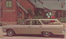 Vintage 1960s Chevrolet New Chevelle 300 Station Wagon Postcard Vintage 1960s Chevrolet New Chevelle 300 Station Wagon Postcard
