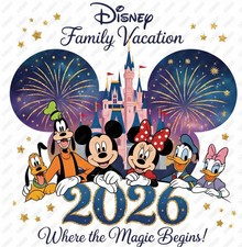 Disney Family Vacation 2026  DTF Iron On Transfer N5