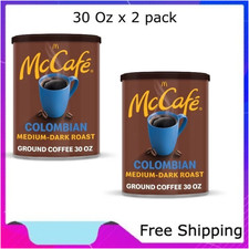 McCafe Colombian, Medium-Dark Roast, Ground Coffee, 30 oz x 2 pack