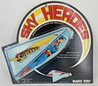 1977 Marx Superman - 'Sky Heroes' Flying Toy Figure - Original Blister Package