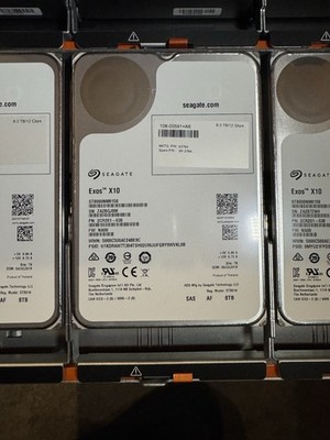 NetApp Exos X10 8TB 12Gbps SAS Hard Disk Drive  FRU: X376A, SP-376A, 108-00591