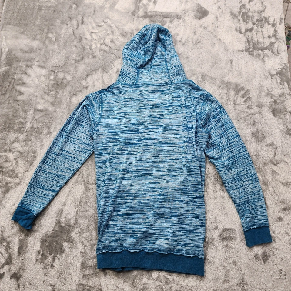 Cabela's Hoodie Womens S Blue Space Dye Button Neck Pullover Sweatshirt Pockets - Image 4 of 4