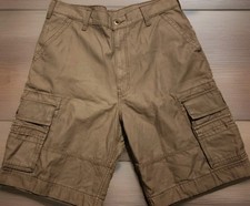 Levis White Tab Brown Cargo Shorts Mens Size 36 Pockets Casual Button Preppy