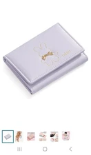 Bow Cute Aesthetic Wallet, Mini Rabbit Women's Trifold Wallet